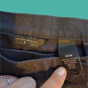 Investments Dark Gray Pants
